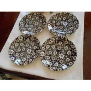 4 Johnson Brothers Stoke On Trent Country Cupboard Ironstone Cup Saucers